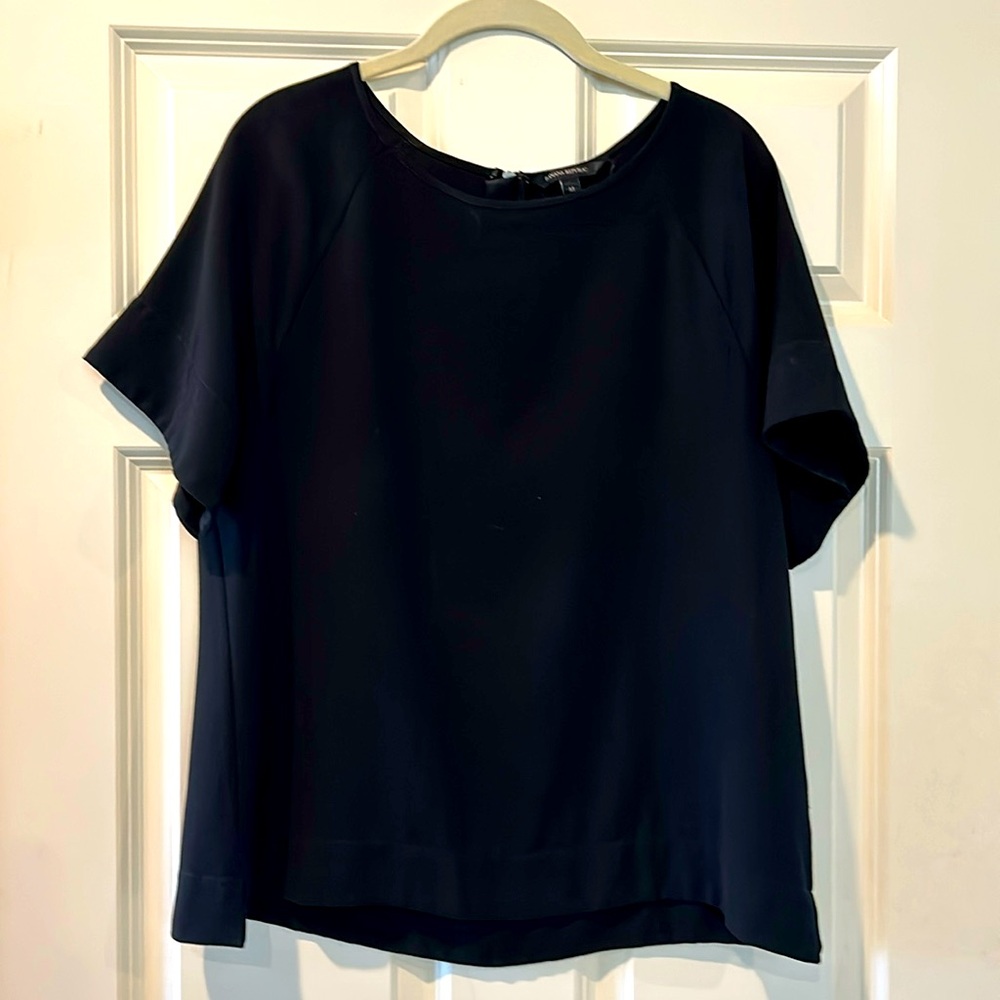Black Banana Republic back zipper blouse